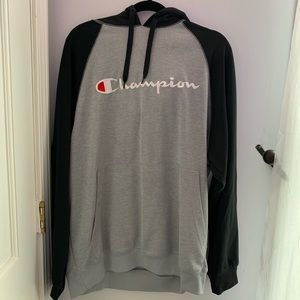 Champion Size XL black & grey hoodie